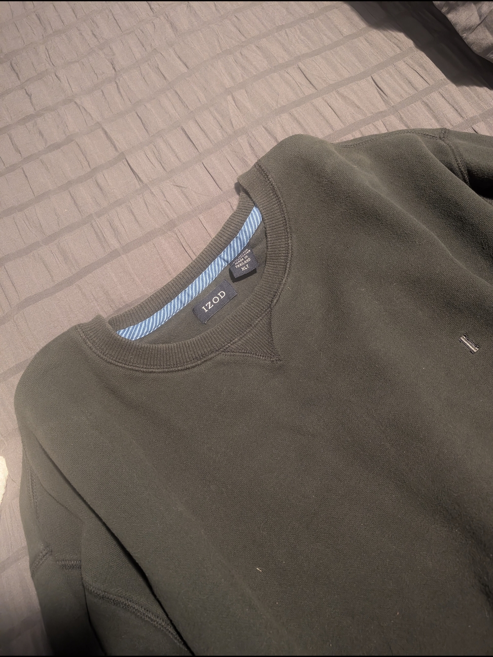 IZOD Olive Green Crewneck Sweatshirt